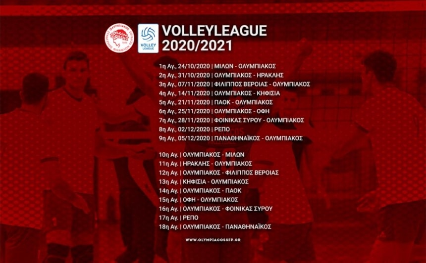 Η κλήρωση της Volleyleague Ανδρών!