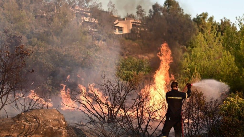 Φωτιά τώρα στην Καλαμάτα – Καίει κοντά σε σπίτια