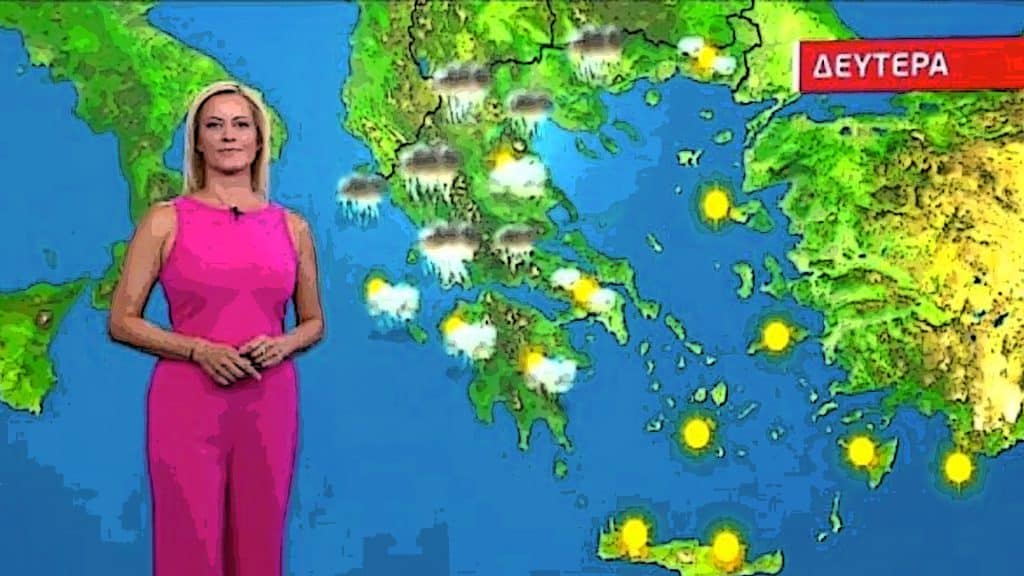 O καιρός τη Δεύτερα 19/08 (video)